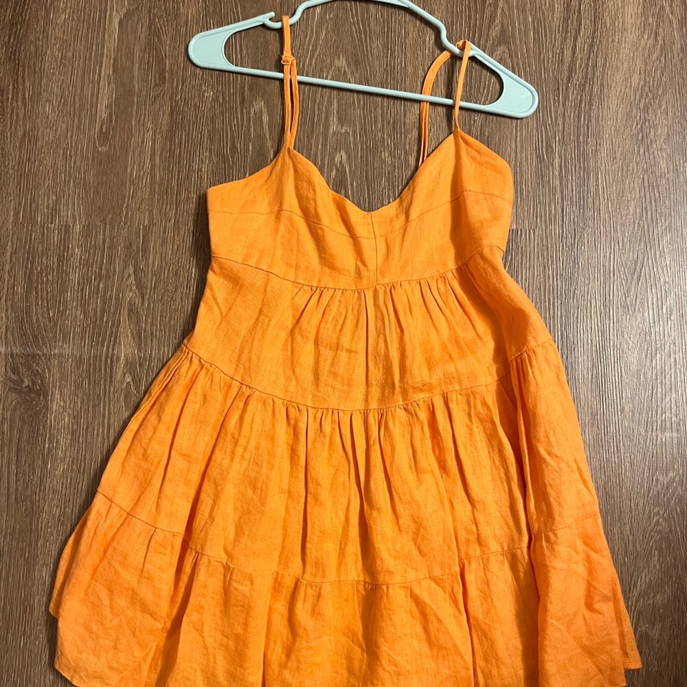 Bright Orange Kids Dress